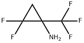 Cyclopropanamine, 2,2-difluoro-1-(trifluoromethyl)- 化学構造式