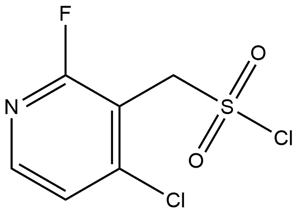 4-Chloro-2-fluoro-3-pyridinemethanesulfonyl chloride (ACI),2229588-88-7,结构式