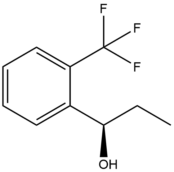 (R)-1-(2-(trifluoromethyl)phenyl)propan-1-ol 结构式