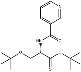 L-SERINE, O-(1,1-DIMETHYLETHYL)-N-(3-PYRIDINYLCARBONYL)-, 1,1-DIMETHYLETHYL ESTER,2229891-12-5,结构式