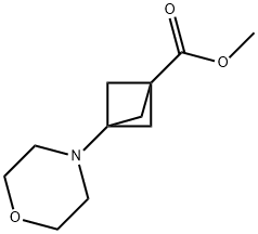 Bicyclo[1.1.1]pentane-1-carboxylic acid, 3-(4-morpholinyl)-, methyl ester Structure