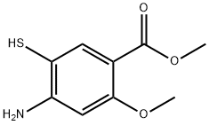 Benzoic acid, 4-amino-5-mercapto-2-methoxy-, methyl ester Structure