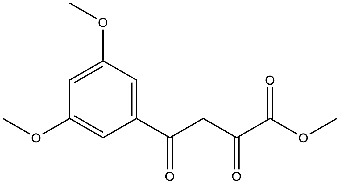 4-(3,5-二甲氧基苯基)-2,4-二氧代丁酸甲酯,2230188-14-2,结构式