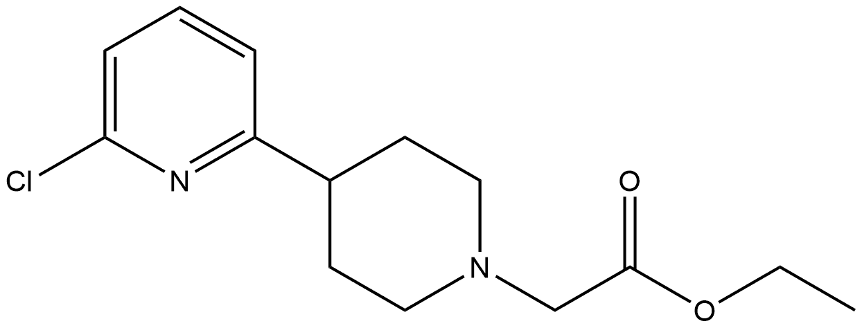 2-[4-(6-氯-2-吡啶基)-1-哌啶基]乙酸乙酯, 2230213-35-9, 结构式