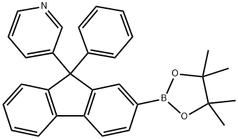 Pyridine, 3-[9-phenyl-2-(4,4,5,5-tetramethyl-1,3,2-dioxaborolan-2-yl)-9H-fluoren-9-yl]- Structure