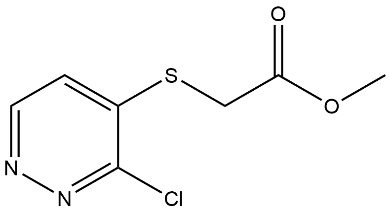 methyl (3-chloropyridazine-4-mercapto)acetate Structure