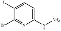 Pyridine, 2-bromo-3-fluoro-6-hydrazinyl- Struktur