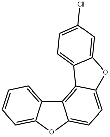 Benzo[1,2-b:4,3-b']bisbenzofuran, 3-chloro- Structure