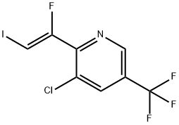 Pyridine, 3-chloro-2-[(1Z)-1-fluoro-2-iodoethenyl]-5-(trifluoromethyl)- Struktur