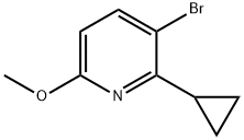 3-Bromo-2-cyclopropyl-6-methoxypyridine Struktur