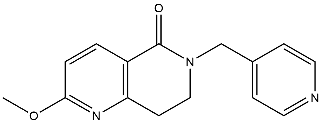 2-methoxy-6-(pyridin-4-ylmethyl)-7,8-dihydro-1,6-naphthyridin-5(6H)-one Structure