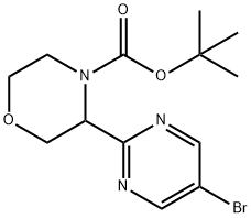 tert-butyl 3-(5-bromopyrimidin-2-yl)morpholine-4-carboxylate|