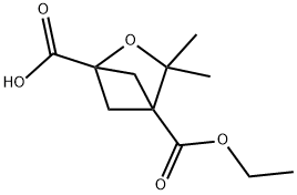 4-(ethoxycarbonyl)-3,3-dimethyl-2-oxabicyclo[2.1.1]hexane-1-carboxylic acid Structure