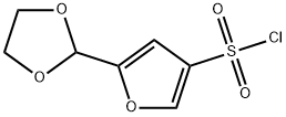 5-(1,3-dioxolan-2-yl)furan-3-sulfonyl chloride Struktur