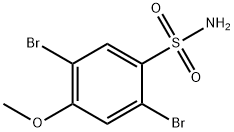 2,5-dibromo-4-methoxybenzene-1-sulfonamide Structure