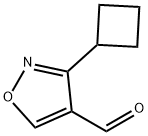 3-cyclobutyl-1,2-oxazole-4-carbaldehyde Structure