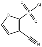 3-cyanofuran-2-sulfonyl chloride Struktur