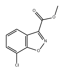 1,2-Benzisoxazole-3-carboxylic acid, 7-chloro-, methyl ester Struktur