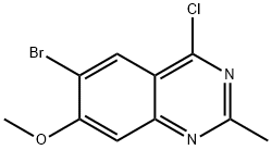 Quinazoline, 6-bromo-4-chloro-7-methoxy-2-methyl- Structure