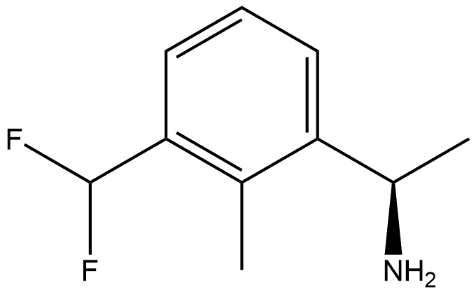Benzenemethanamine, 3-(difluoromethyl)-α,2-dimethyl-, (αR)- Structure