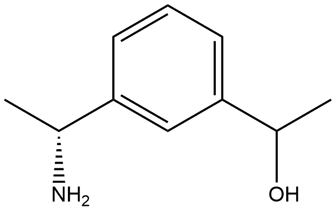 3-[(1R)-1-Aminoethyl]-α-methylbenzenemethanol Struktur
