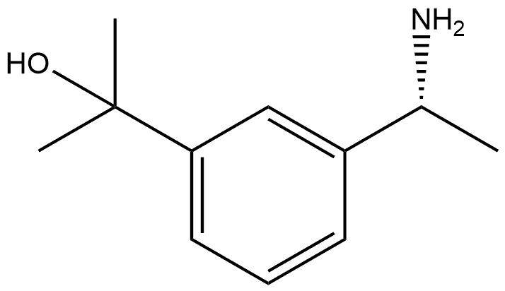 Benzenemethanol, 3-[(1R)-1-aminoethyl]-α,α-dimethyl- Struktur