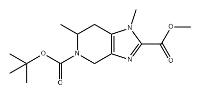 5-叔丁基2-甲基1,6-二甲基-6,7-二氢-1H-咪唑并[4,5-C]吡啶-2,5(4H)-二羧酸酯, 2231028-45-6, 结构式