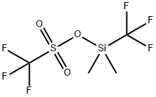 Methanesulfonic acid, 1,1,1-trifluoro-, dimethyl(trifluoromethyl)silyl ester Struktur