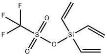 Methanesulfonic acid, 1,1,1-trifluoro-, triethenylsilyl ester Struktur