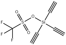 Methanesulfonic acid, 1,1,1-trifluoro-, triethynylsilyl ester Struktur