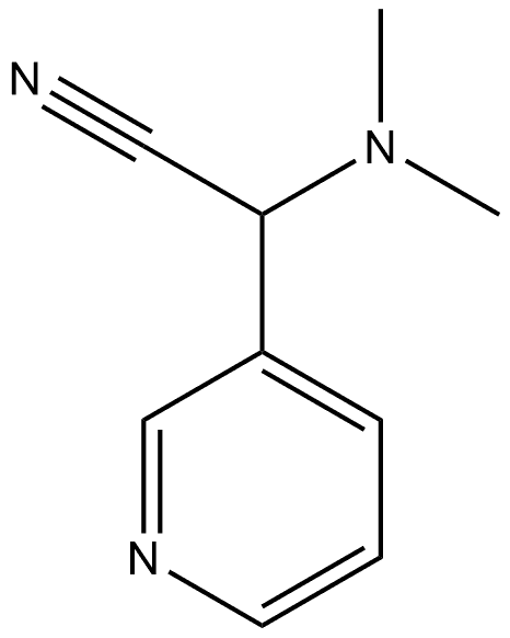 3-Pyridineacetonitrile, α-(dimethylamino)- Structure