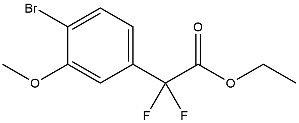 Ethyl 4-bromo-α,α-difluoro-3-methoxybenzeneacetate Structure