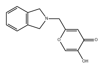 5-羟基-2-(2-异吲哚啉基甲基)-4H-吡喃-4-酮,2231293-76-6,结构式