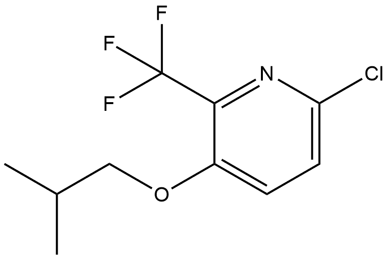 6-Chloro-3-(2-methylpropoxy)-2-(trifluoromethyl)pyridine 结构式
