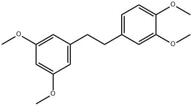 Benzene, 4-[2-(3,5-dimethoxyphenyl)ethyl]-1,2-dimethoxy- Structure