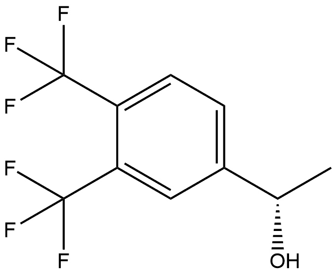 (S)-1-(3,4-bis(trifluoromethyl)phenyl)ethan-1-ol Structure