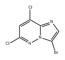 Imidazo[1,2-b]pyridazine, 3-bromo-6,8-dichloro- Structure