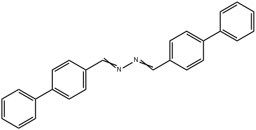 [1,1'-Biphenyl]-4-carboxaldehyde, 2-([1,1'-biphenyl]-4-ylmethylene)hydrazone,2234-12-0,结构式