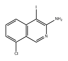 8-氯-4-碘异喹啉-3-胺,2234239-94-0,结构式