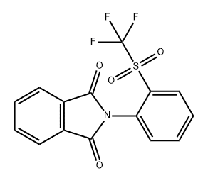 1H-Isoindole-1,3(2H)-dione, 2-[2-[(trifluoromethyl)sulfonyl]phenyl]- Structure