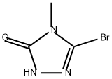 5-溴-4-甲基-2,4-二氢-3H-1,2,4-三唑-3-酮, 22354-80-9, 结构式