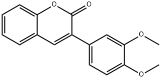 2H-1-Benzopyran-2-one, 3-(3,4-dimethoxyphenyl)- Structure