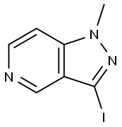 1H-Pyrazolo[4,3-c]pyridine, 3-iodo-1-methyl- 化学構造式