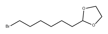 1,3-Dioxolane, 2-(6-bromohexyl)- Structure