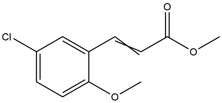 Methyl 3-(5-chloro-2-methoxyphenyl)-2-propenoate Structure
