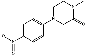 2-Piperazinone, 1-methyl-4-(4-nitrophenyl)- Structure