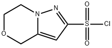 4H-Pyrazolo[5,1-c][1,4]oxazine-2-sulfonyl chloride, 6,7-dihydro- Struktur