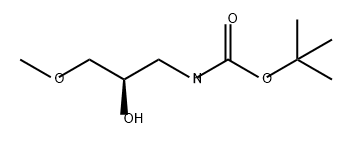 Carbamic acid, N-[(2R)-2-hydroxy-3-methoxypropyl]-, 1,1-dimethylethyl ester Structure