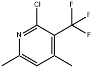 Pyridine, 2-chloro-4,6-dimethyl-3-(trifluoromethyl)- Struktur