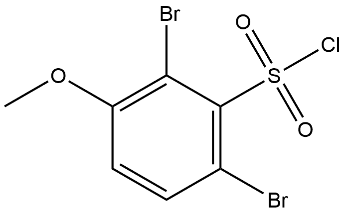 2,6-二溴-3-甲氧基苯磺酰氯,2241139-93-3,结构式